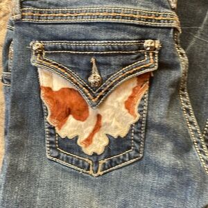 Size 32 MISS ME women’s bootcut cowhide jeans